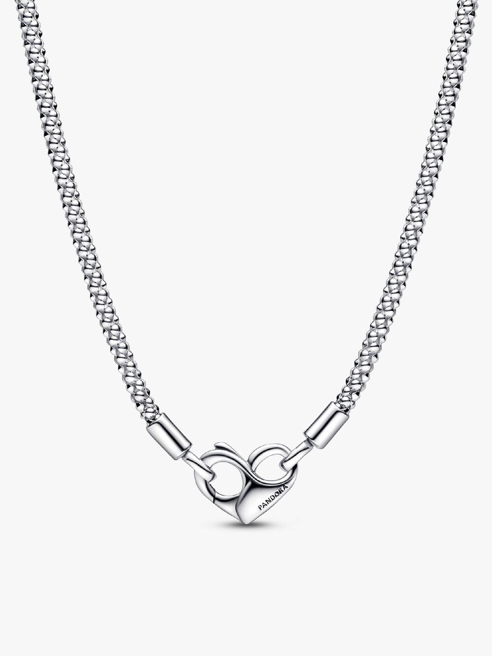 Pandora Moments Heart Clasp Snake Chain Necklace