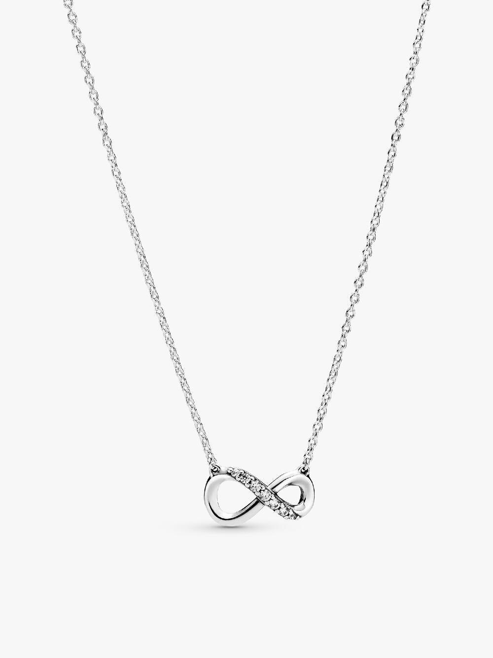 Sparkling Infinity Heart Stud Earrings