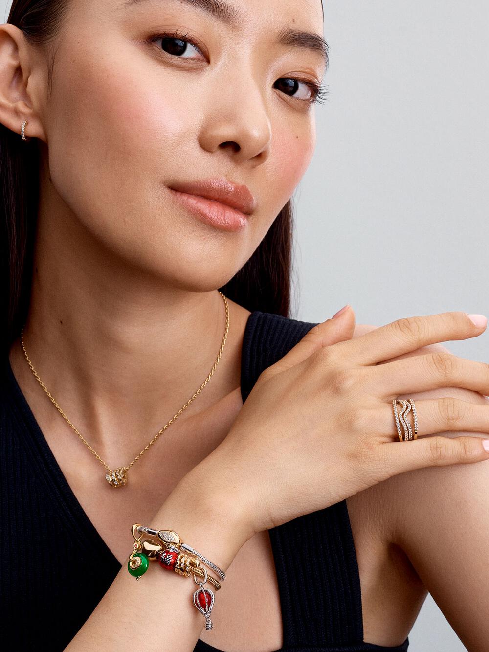 Snake Clasp & Chain Bracelet