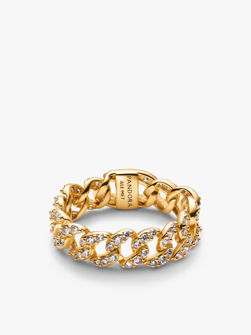 Two-tone Pavé Cuban Chain Bracelet