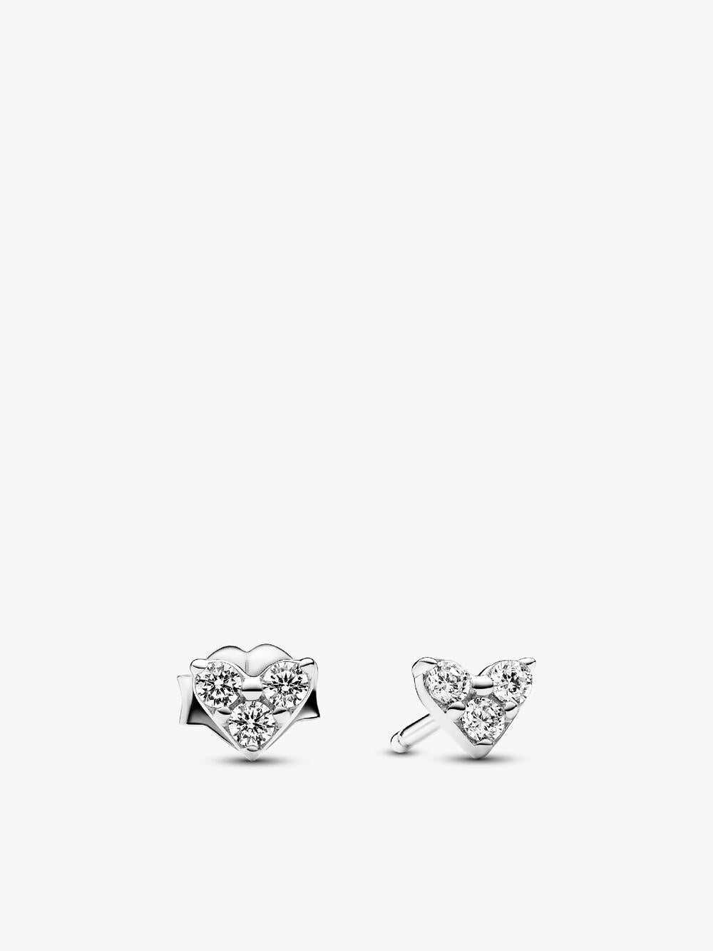 Elevated Heart Stud Earrings