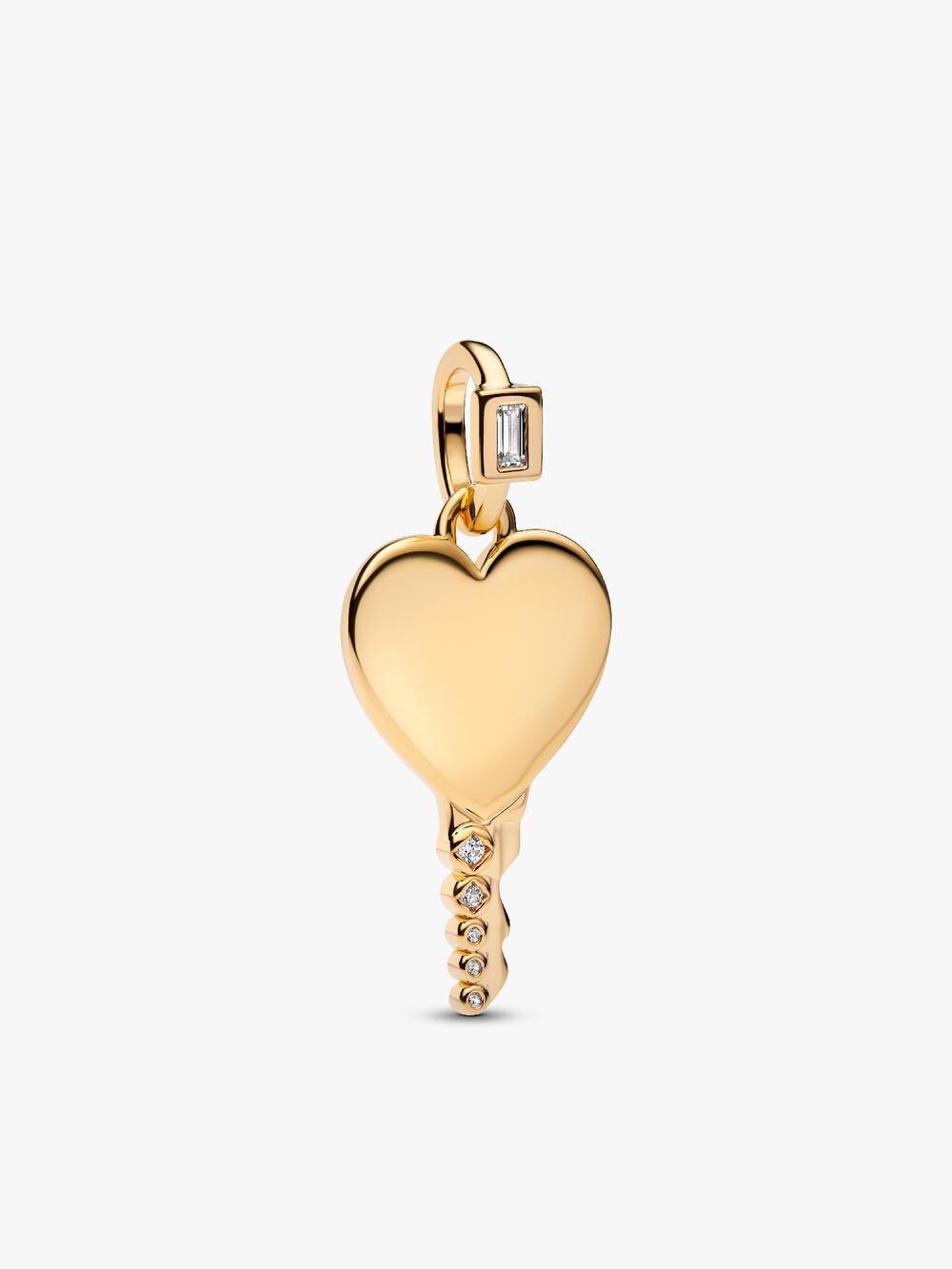 Treated Freshwater Cultured Baroque Pearl Padlock Dangle Charm