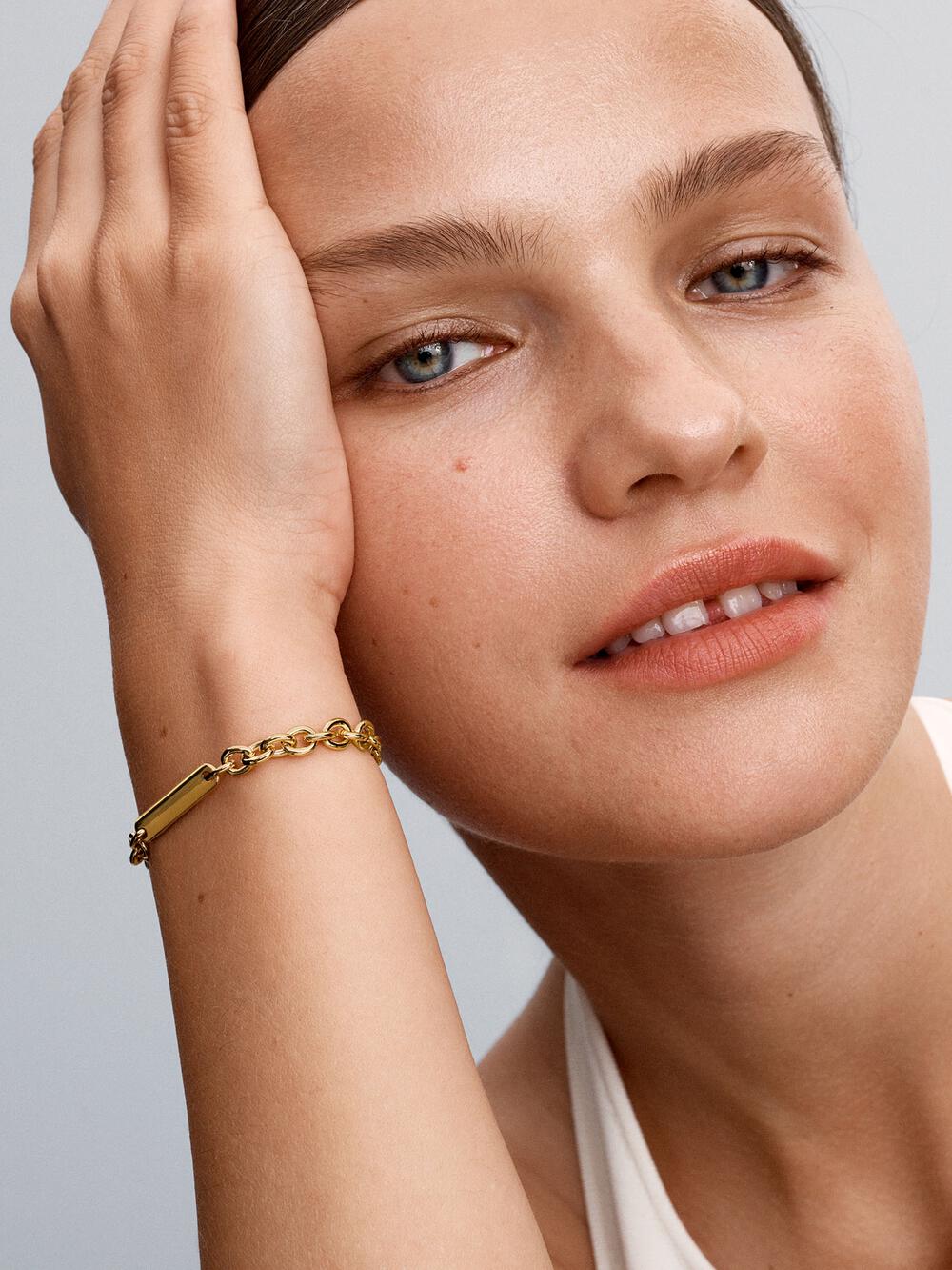 Engravable Bar Link Bracelet