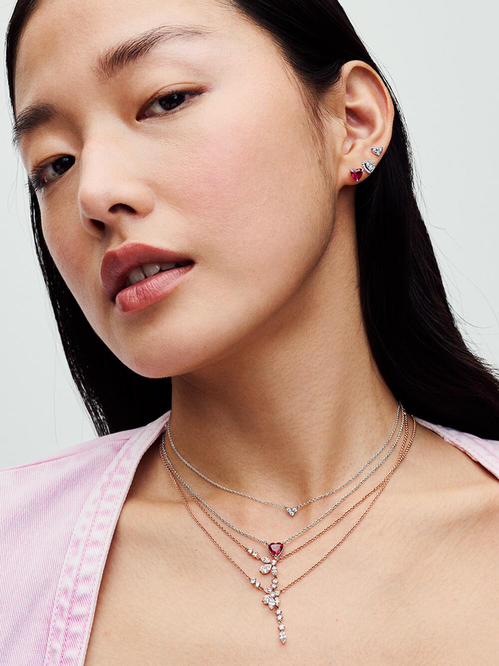 Elevated Heart Stud Earrings