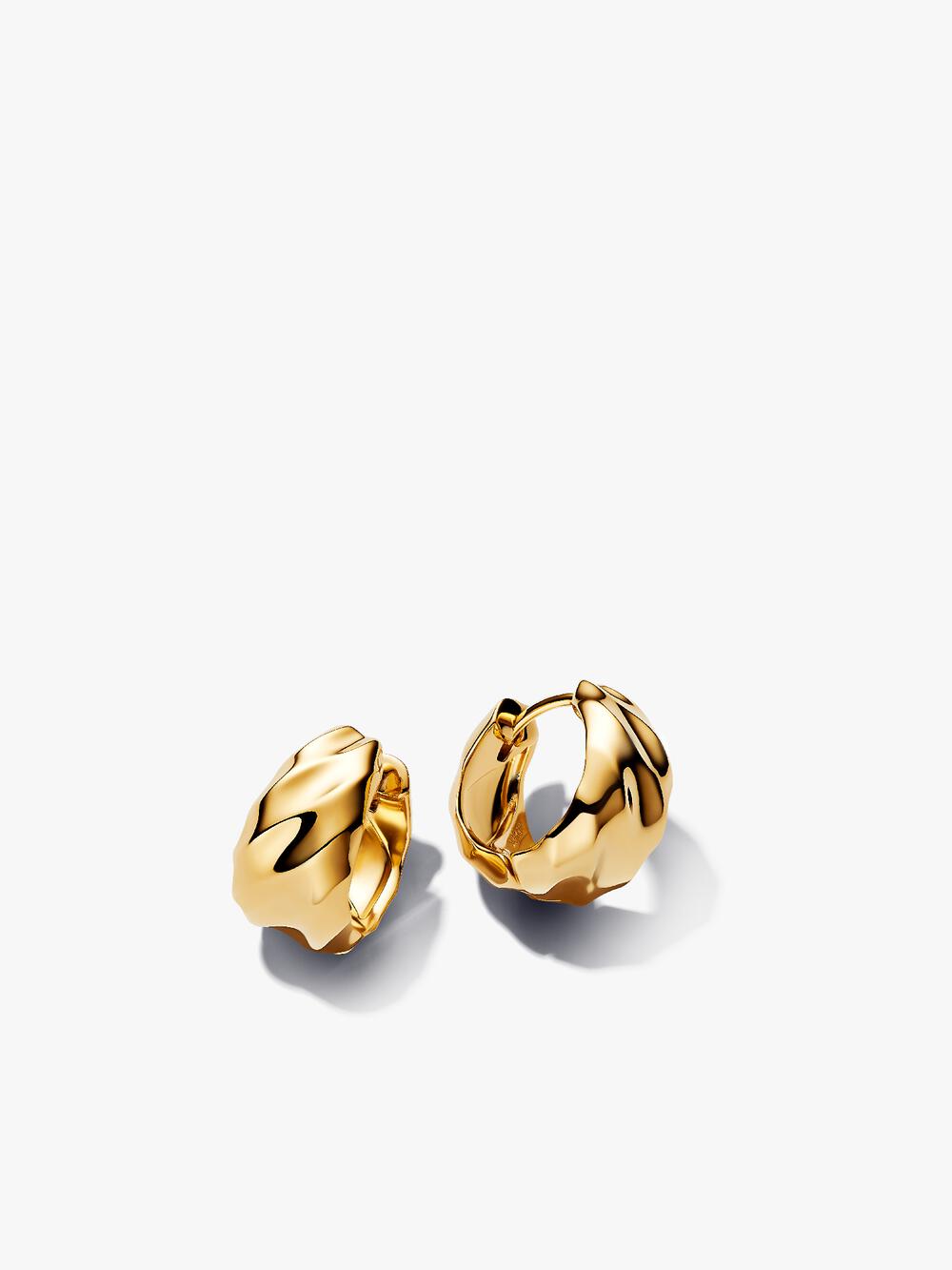 Twisted Triangle Small Hoop Earrings
