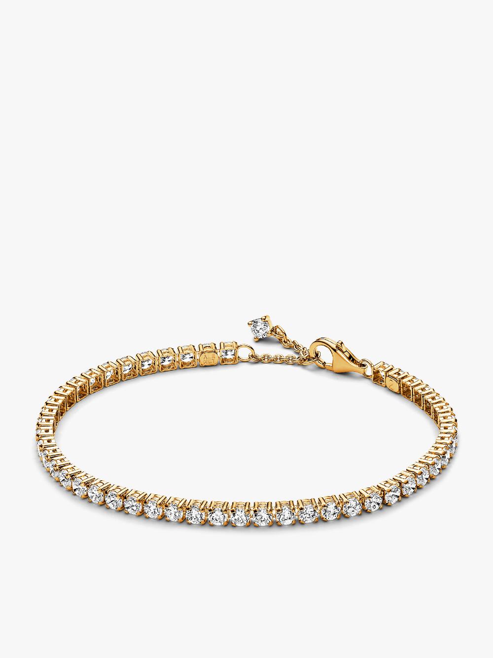 Two-tone Pavé Cuban Chain Bracelet