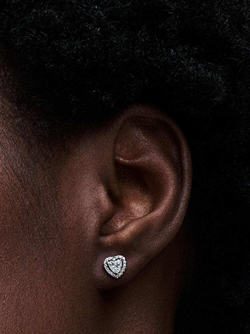 Elevated Heart Stud Earrings