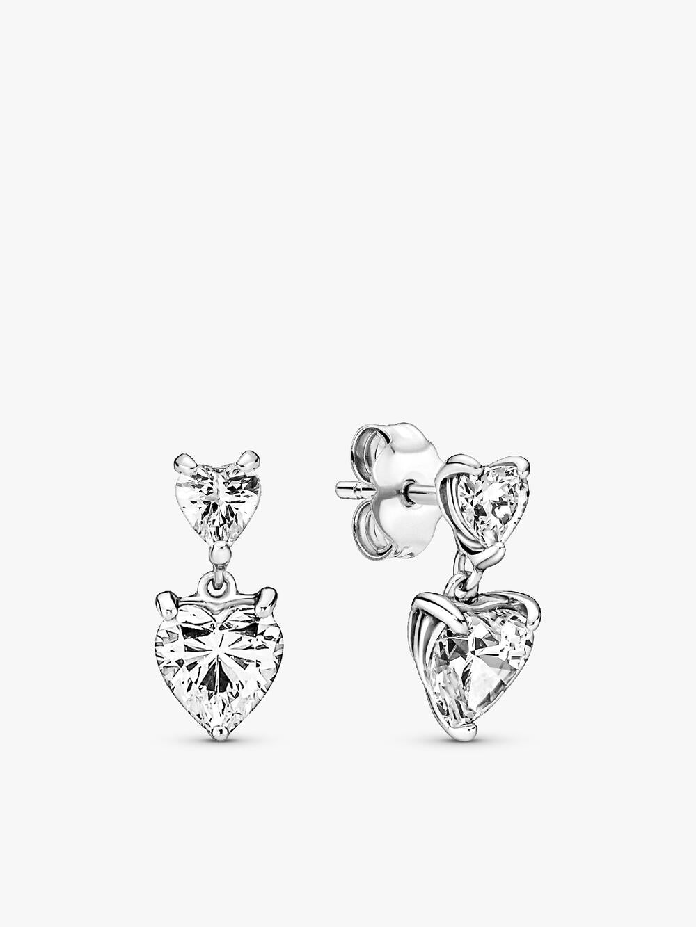 Elevated Heart Stud Earrings