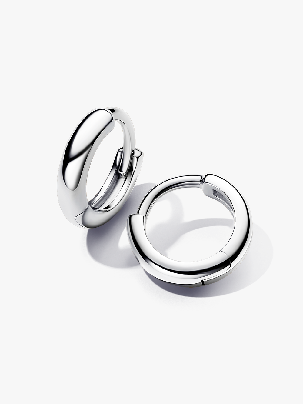 Round Huggie Hoop Earrings