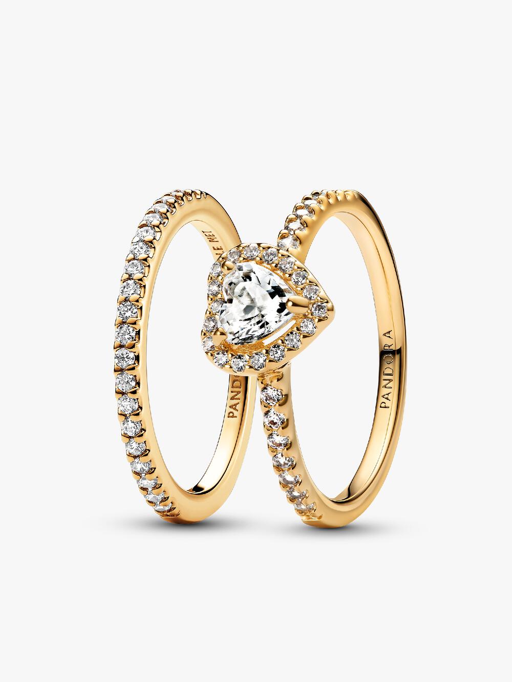 Clear Sparkling Crown Solitaire Ring