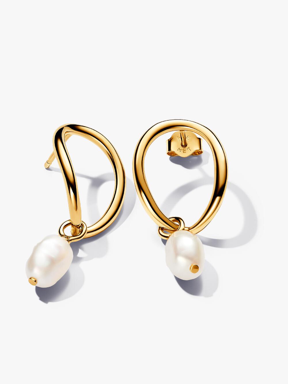 Twisted Triangle Small Hoop Earrings